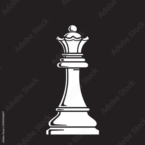 vector of chess queen