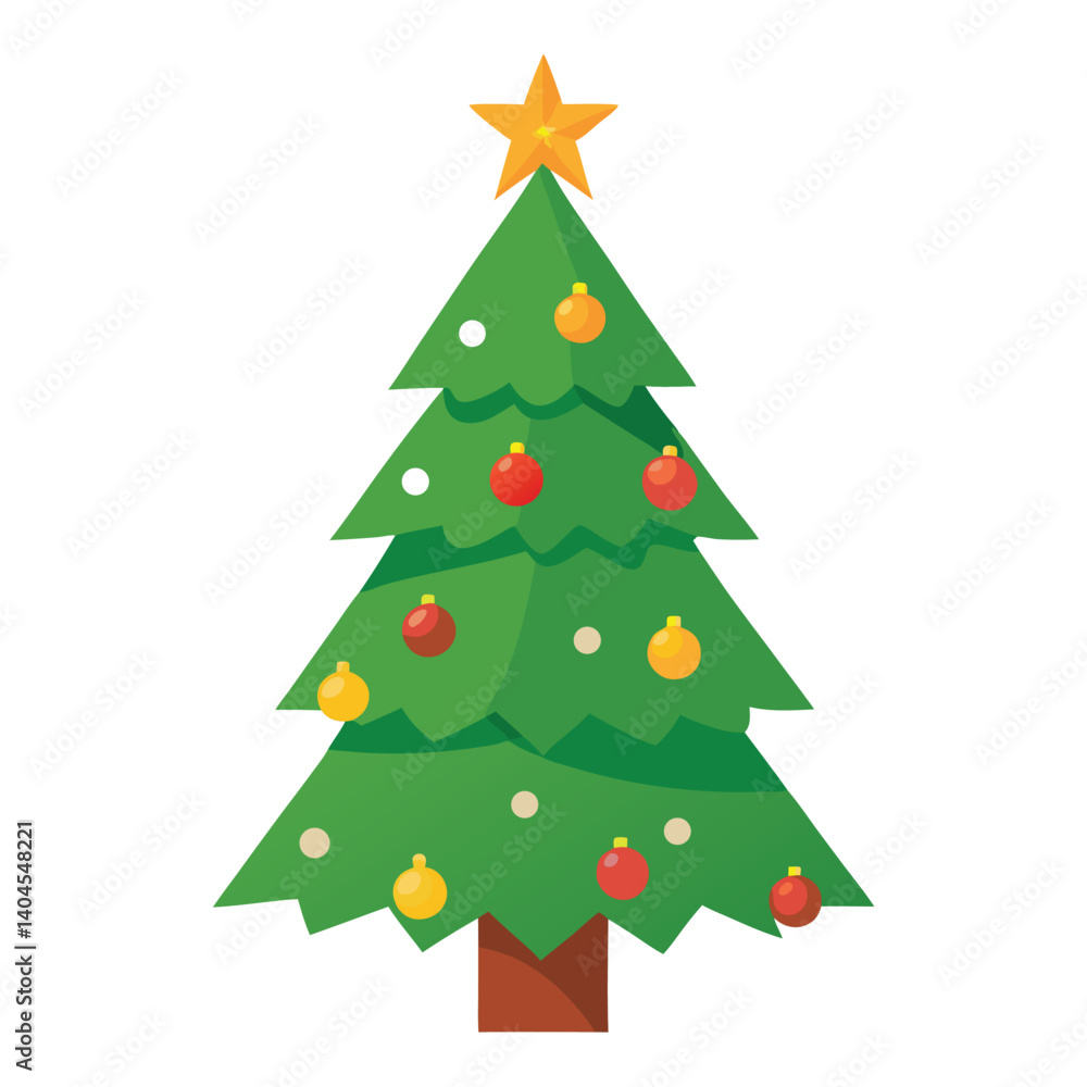 Christmas tree isolated on white background Christmas tree isolated on white background