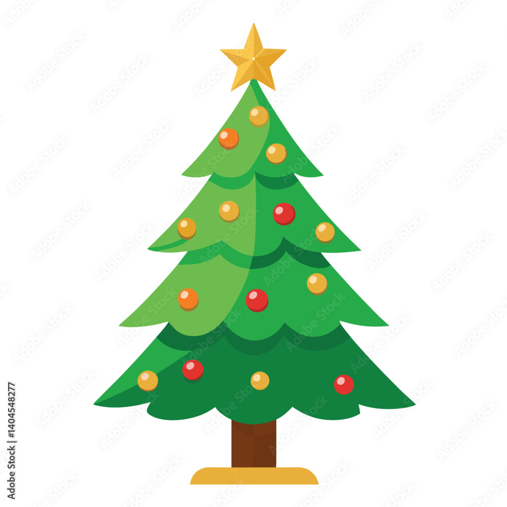 Christmas tree isolated on white background Christmas tree isolated on white background