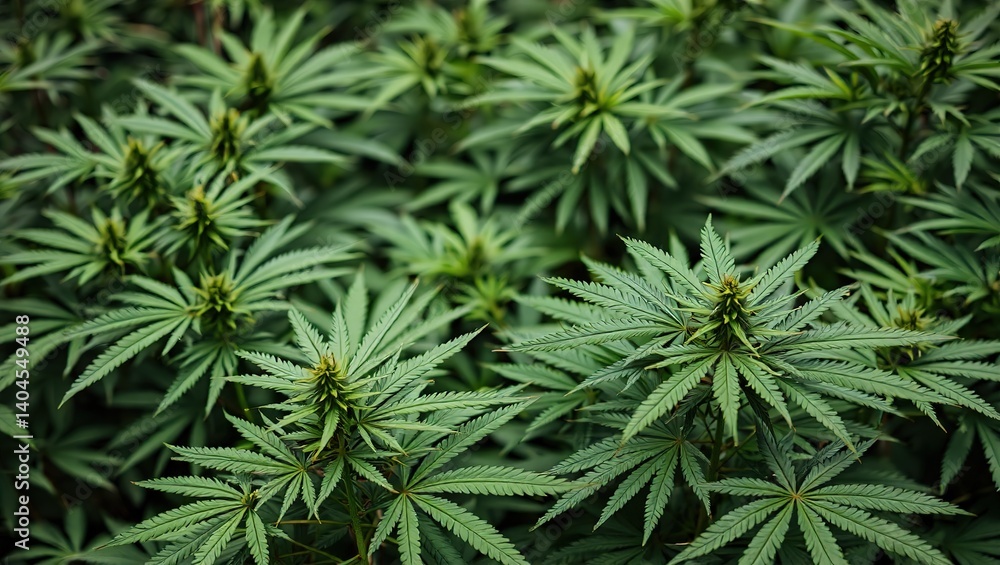 Cannabis Leaves and Hemp Bushes Background for Medical Use Cannabis Leaves and Hemp Bushes Background for Medical Use