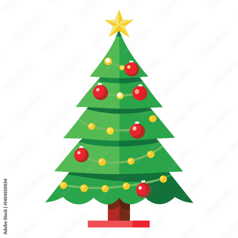 Christmas tree isolated on white background Christmas tree isolated on white background