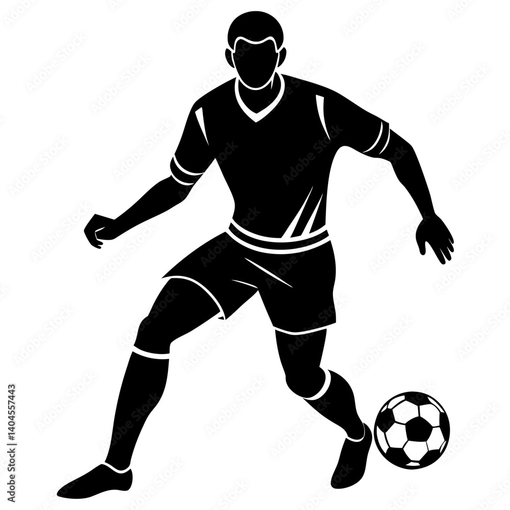 Scocer player vector silhouette single collection Scocer player vector silhouette single collection