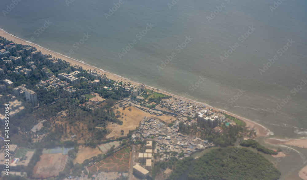 India, Maharashtra, Mumbai, a view of a beach