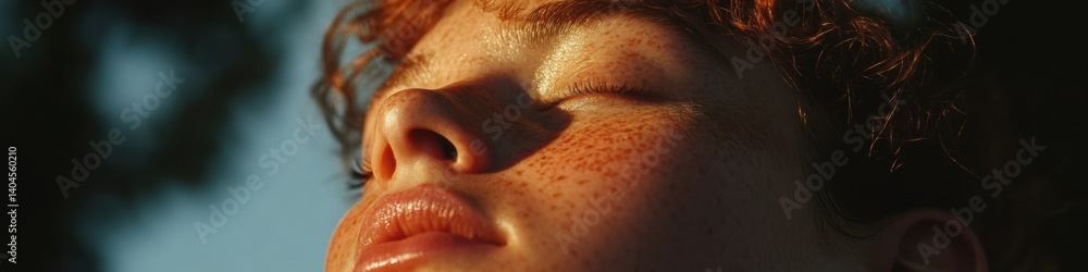 Fototapeta premium Vaisakhi Golden Hour Wellness Mindful Renewal and Soft Glow Serenity for Holistic Self-Care Social Media Content Targeting Millennial Wellness Entrepreneurs
