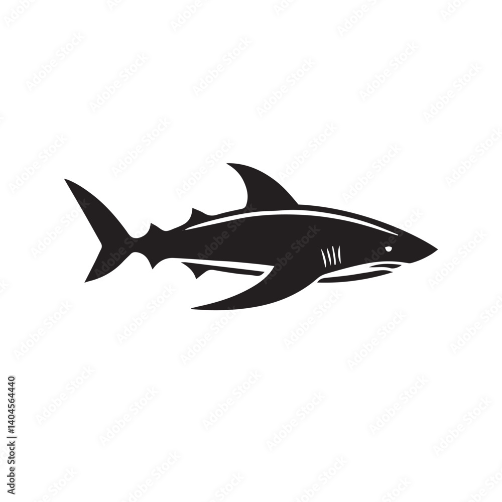 Fototapeta premium shark vector illustration