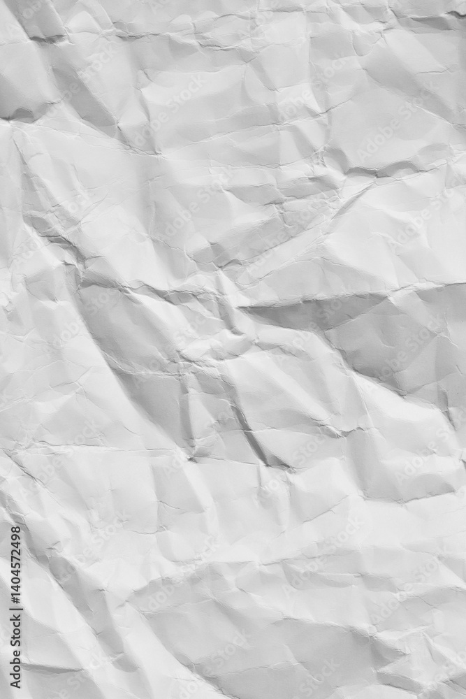 Obraz premium white crumpled wrinkled paper sheet
