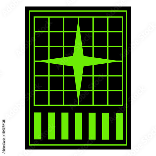 Green Brutalist Sticker