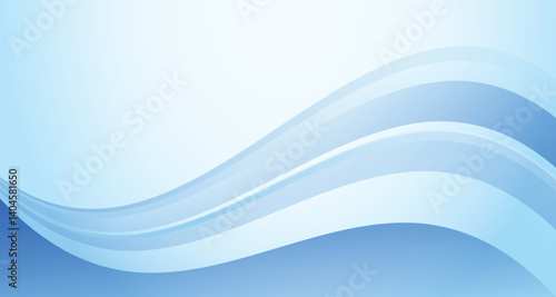 blue shiny gradient background with flowing wave thin line papercut design. Premium 3d abstract vector  glowing three dimensional wallpaper for company business banner presentation