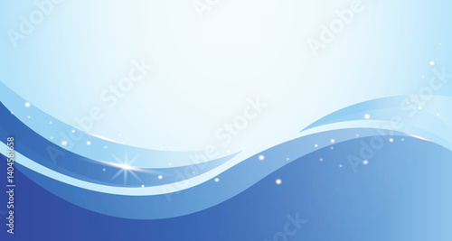 blue shiny gradient background with flowing wave thin line papercut design. Premium 3d abstract vector  glowing three dimensional wallpaper for company business banner presentation