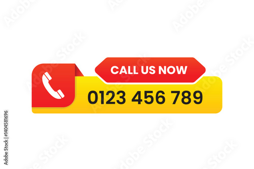 call us now vector design illustration
