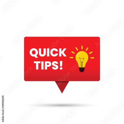quick tips logo vector design illustration
