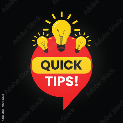 quick tips logo vector design 
