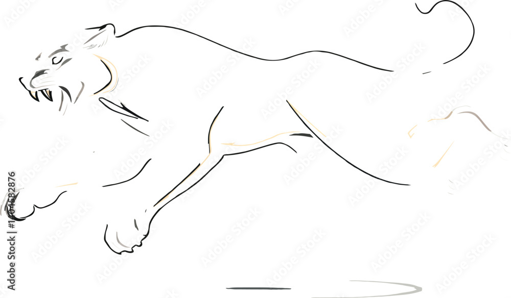 vector illustration of a panther vector illustration of a panther
