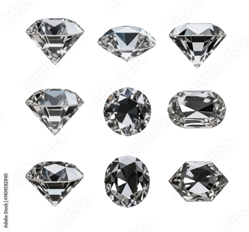 diamond on white background