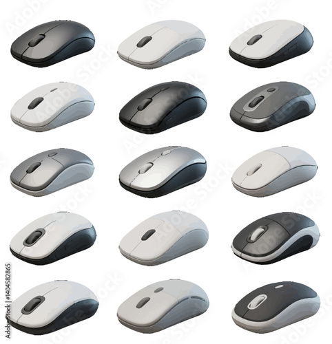 set of computer mouse