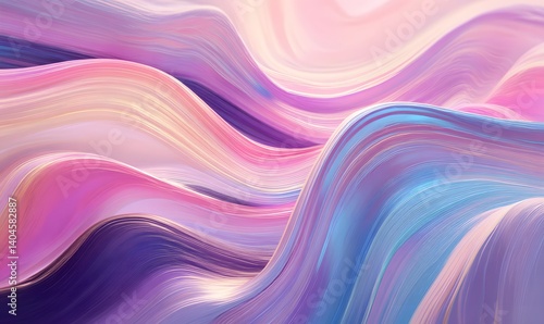 Wallpaper Mural Abstract Pastel Swirls Elegant Flowing Lines Soft Pink Purple Blue Background Design Texture Digital Art Illustration Wave Pattern Graphic Design      Torontodigital.ca