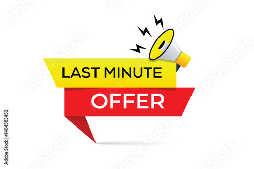 Last minute offer vector design 
