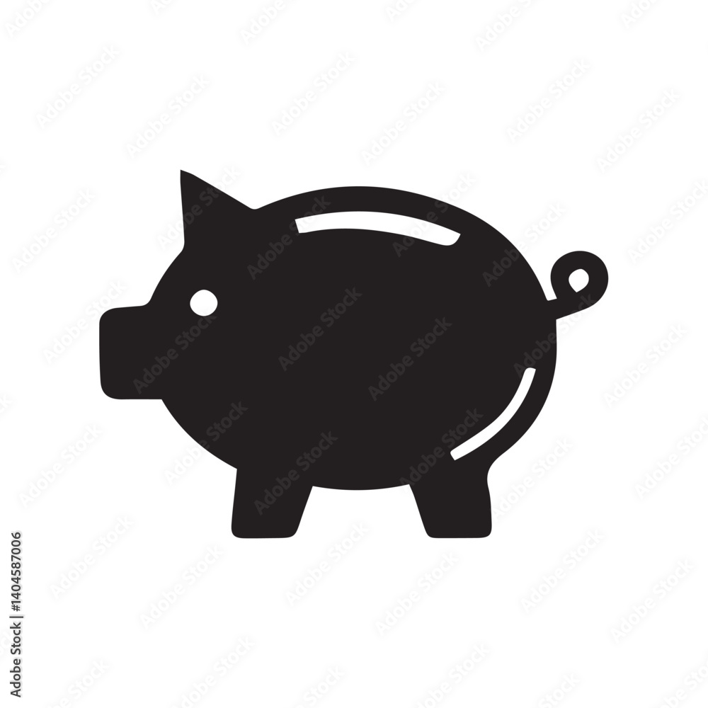 Fototapeta premium piggy bank vector illustration
