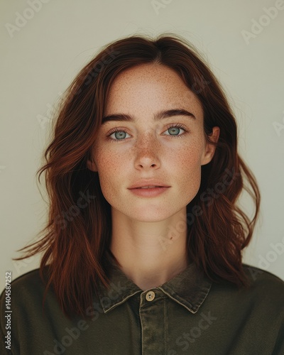 Wallpaper Mural Raw Beauty Redefined Authentic Millennial Gen Z Portrait Celebrating Natural Diversity, Freckled Skin, and Unfiltered Self-Expression in Modern Brand Storytelling Torontodigital.ca