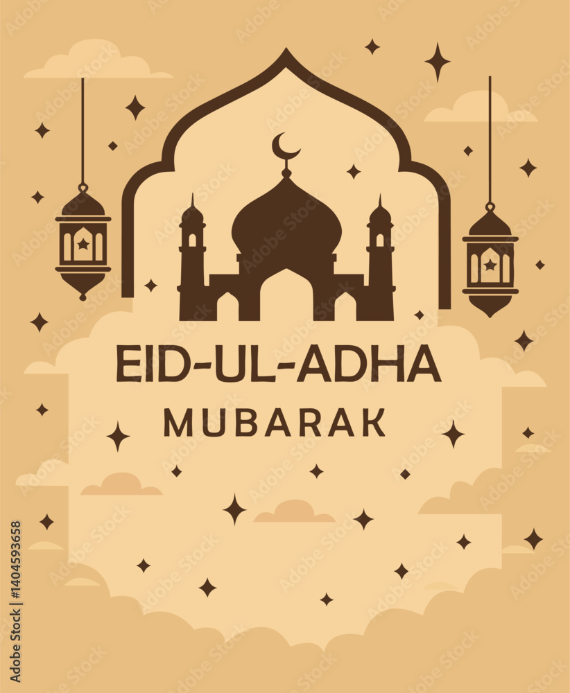 Fototapeta premium EID AL ADHA VECTOR DESIGN