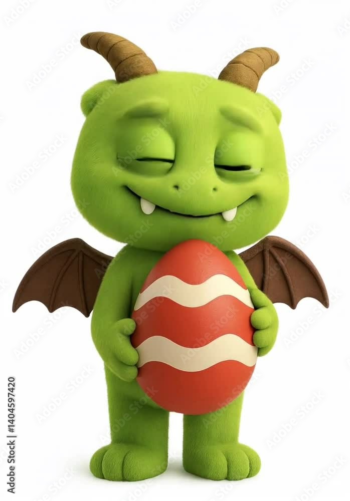 Monster / Drache mit Osterei