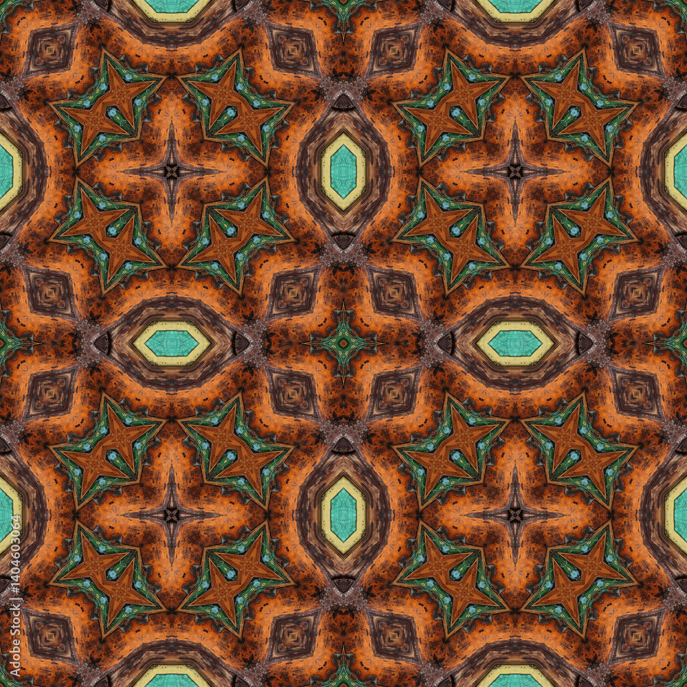 Seamless abstract pattern. Symmetrical texture. Kaleidoscope Seamless abstract pattern. Symmetrical texture. Kaleidoscope
