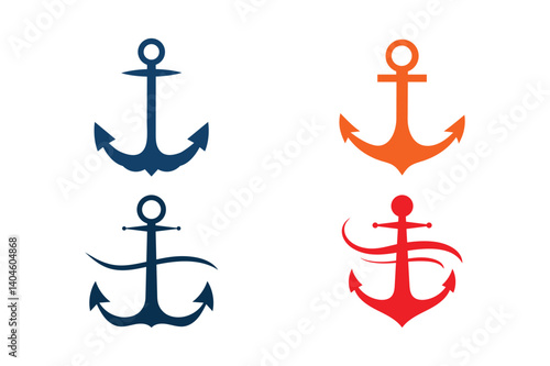 anchor icon set