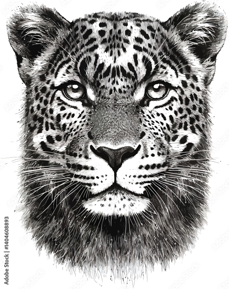 Obraz premium White tiger cub and big cats in a wild nature portrait on black background