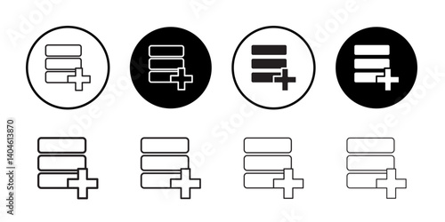 Data recovery icon Flat line symbol