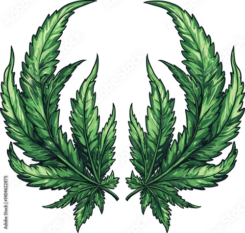 laurel wreath vector illustration