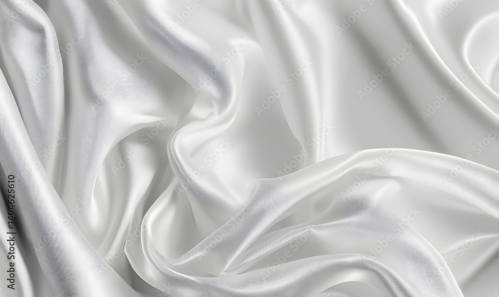 Elegant White Silk Fabric Draped Soft Smooth Luxurious Texture Background High Resolution Detailed Closeup Glowing Light Grey Shiny Subtle Waves Elegant White Silk Fabric Draped Soft Smooth Luxurious Texture Background High Resolution Detailed Closeup Glowing Light Grey Shiny Subtle Waves