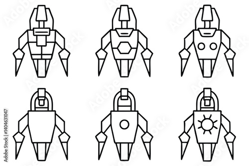  forcelifter prime line art machine warrior concept sketch