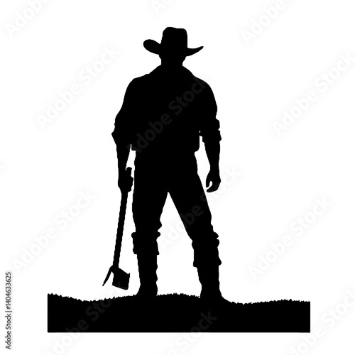 Silhuetas de agricultores Agricultor SVG EPS PNG
