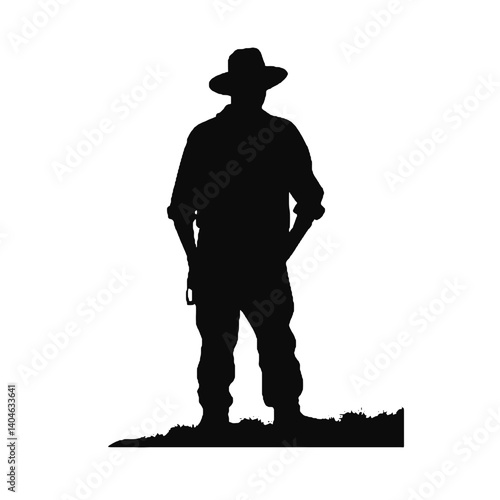 Silhuetas de agricultores Agricultor SVG EPS PNG