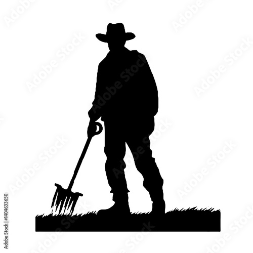 Silhuetas de agricultores Agricultor SVG EPS PNG
