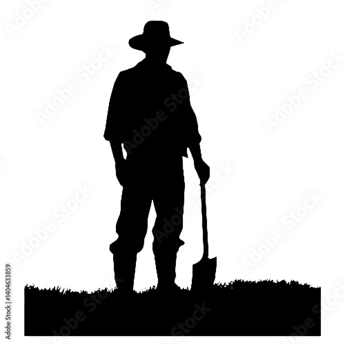 Silhuetas de agricultores Agricultor SVG EPS PNG