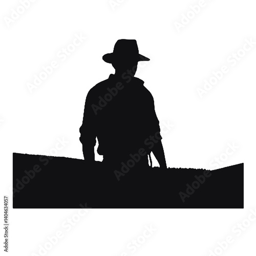Silhuetas de agricultores Agricultor SVG EPS PNG