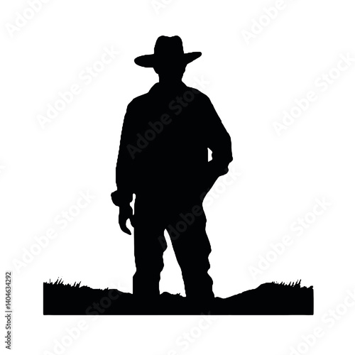 Siluetas de granjeros Granjero SVG EPS PNG