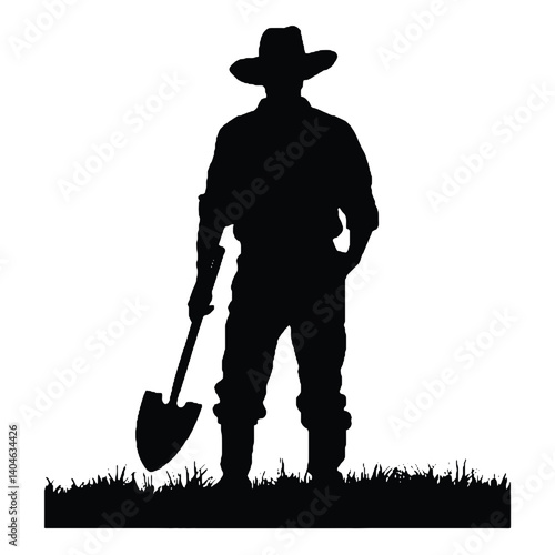 Siluetas de granjeros Granjero SVG EPS PNG
