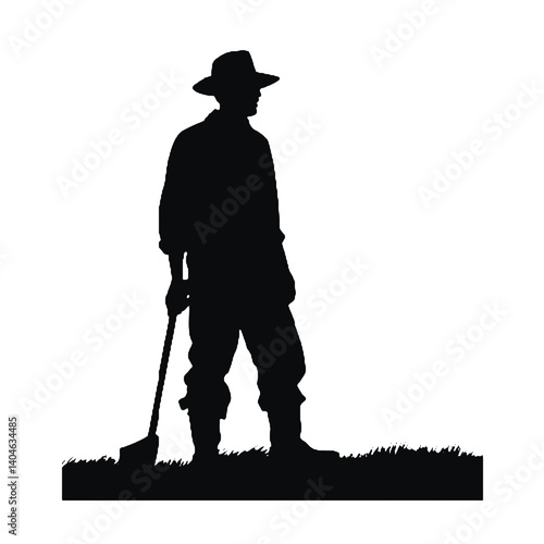 Siluetas de granjeros Granjero SVG EPS PNG