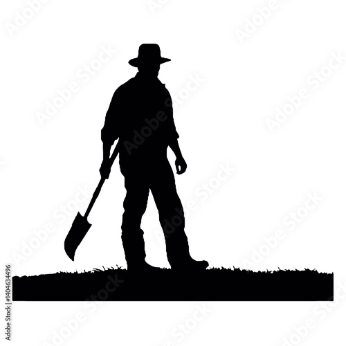 Siluetas de granjeros Granjero SVG EPS PNG