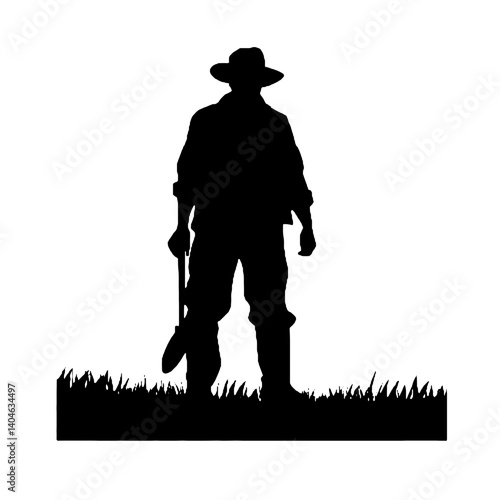 Siluetas de granjeros Granjero SVG EPS PNG