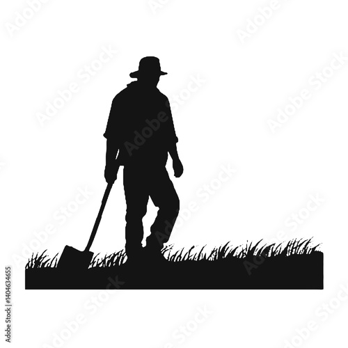 Siluetas de granjeros Granjero SVG EPS PNG