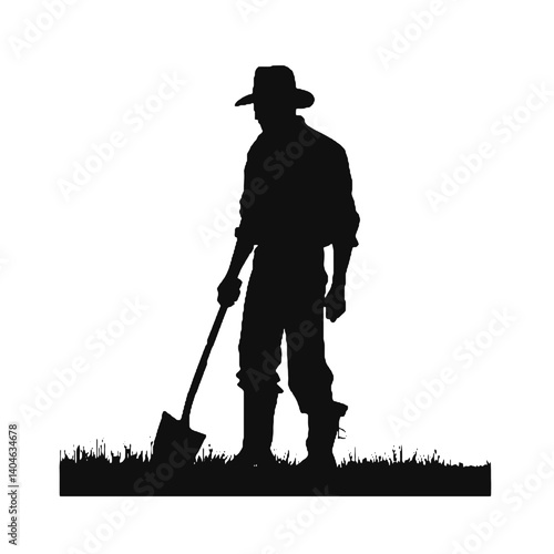 Siluetas de granjeros Granjero SVG EPS PNG