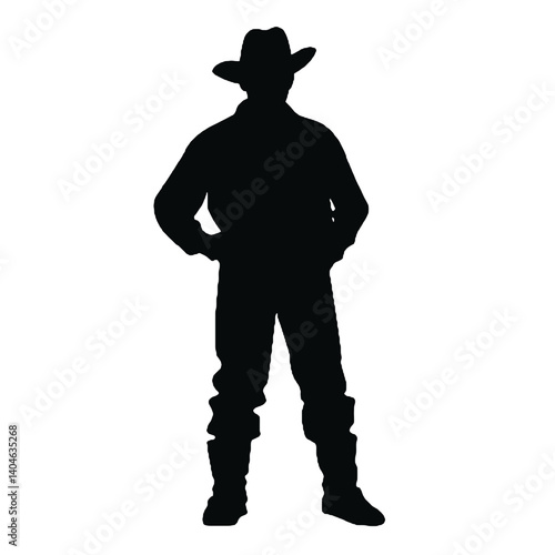 farmer  silhouette