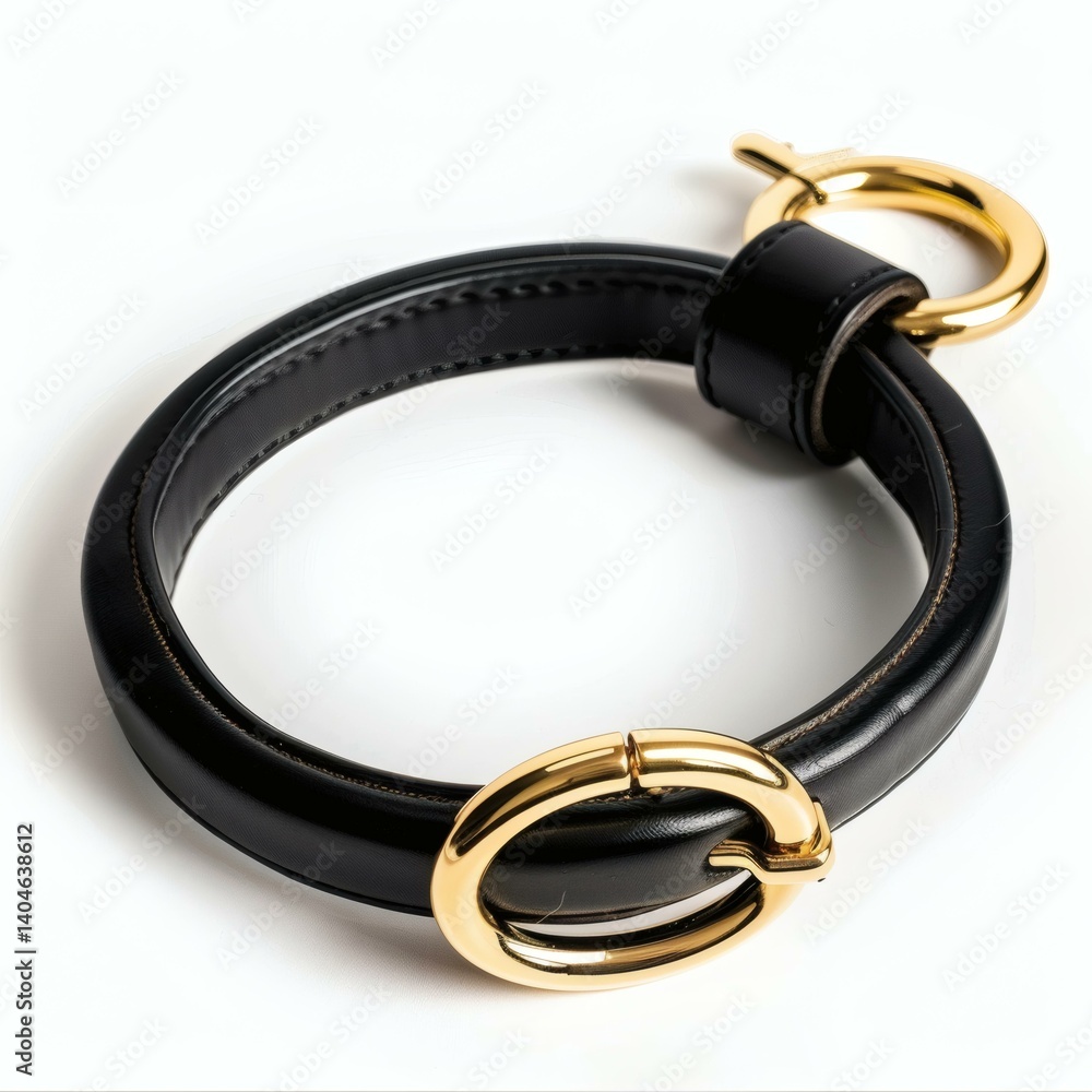 Stylish Black Vegan Leather Pet Collar with Gold Accents for Fashionable Pets Stylish Black Vegan Leather Pet Collar with Gold Accents for Fashionable Pets
