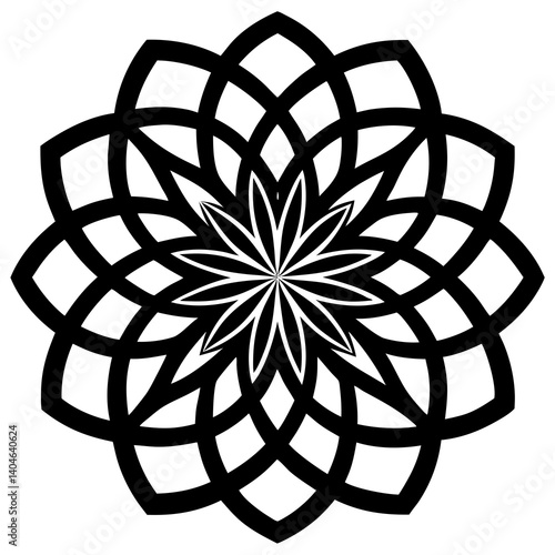 Infinity Mandala Designs with White Background – Printable Digital Art