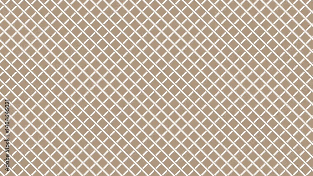 Brown and white diagonal background. Plaid checkered seamless pattern. Brown and white diagonal background. Plaid checkered seamless pattern.