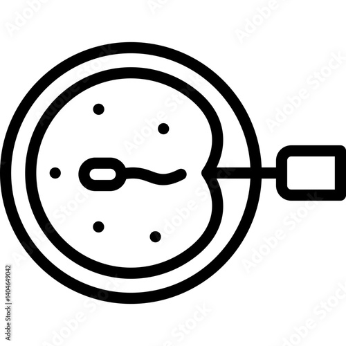 insemination icon illustration design with outline
