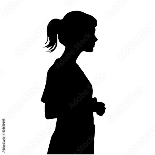 silhouette of a nurse